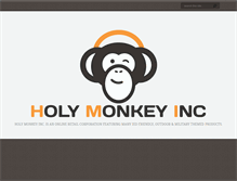 Tablet Screenshot of holymonkeyinc.com